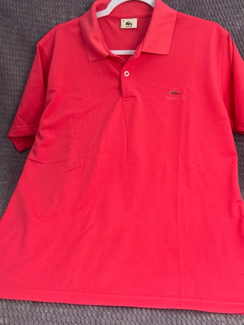 Men’s Bright Red Short-Sleeve Polo Shirt